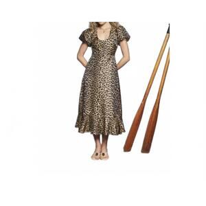 NEW SISTER JANE brooke midi dress in leopard